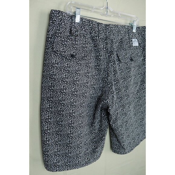 Parish Nation Chino Shorts Men's 34 Black and White Dots Baggy Knit Button Fly - Picture 7 of 10